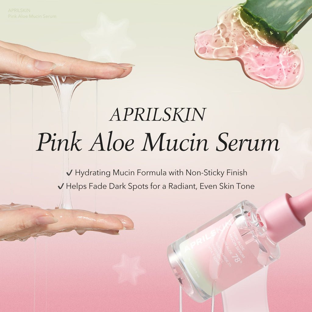 APRILSKIN Pink Aloe Mucin Serum 30 ml - product presentation 1