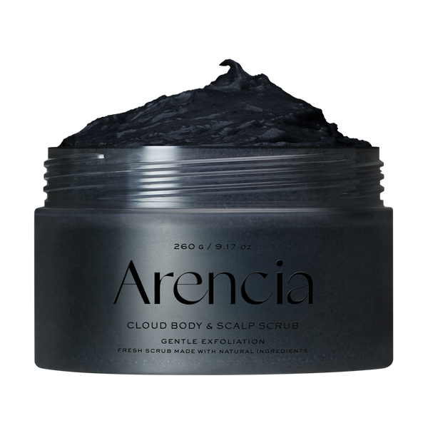 Arencia Cloud Body & Scalp Scrub Black Tea & Yuzu 260 g - front product view