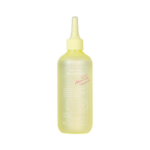 AXIS-Y Kojic Yuzu Cleansing Water 250 ml - product packshot on a white background