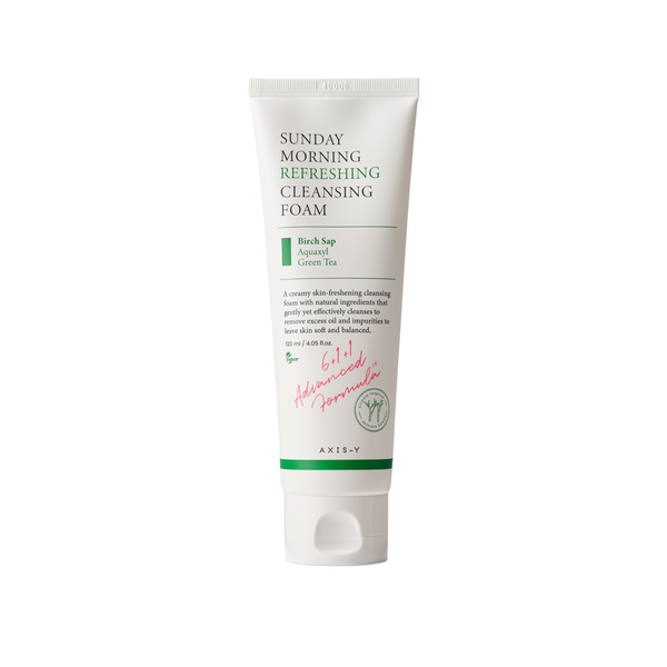 AXIS-Y Sunday Morning Refreshing Cleansing Foam 120 ml - product packshot on a white background