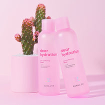 Dear Hydration Skin Softening Toner - pink cactus product setting