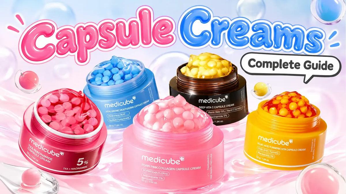 Medicube capsule cream collection for daily moisturizing care