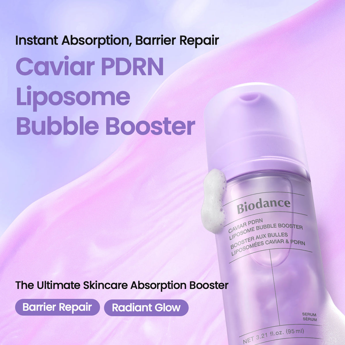 Biodance Caviar PDRN Liposome Bubble Booster - 95ml — official product gallery image 2