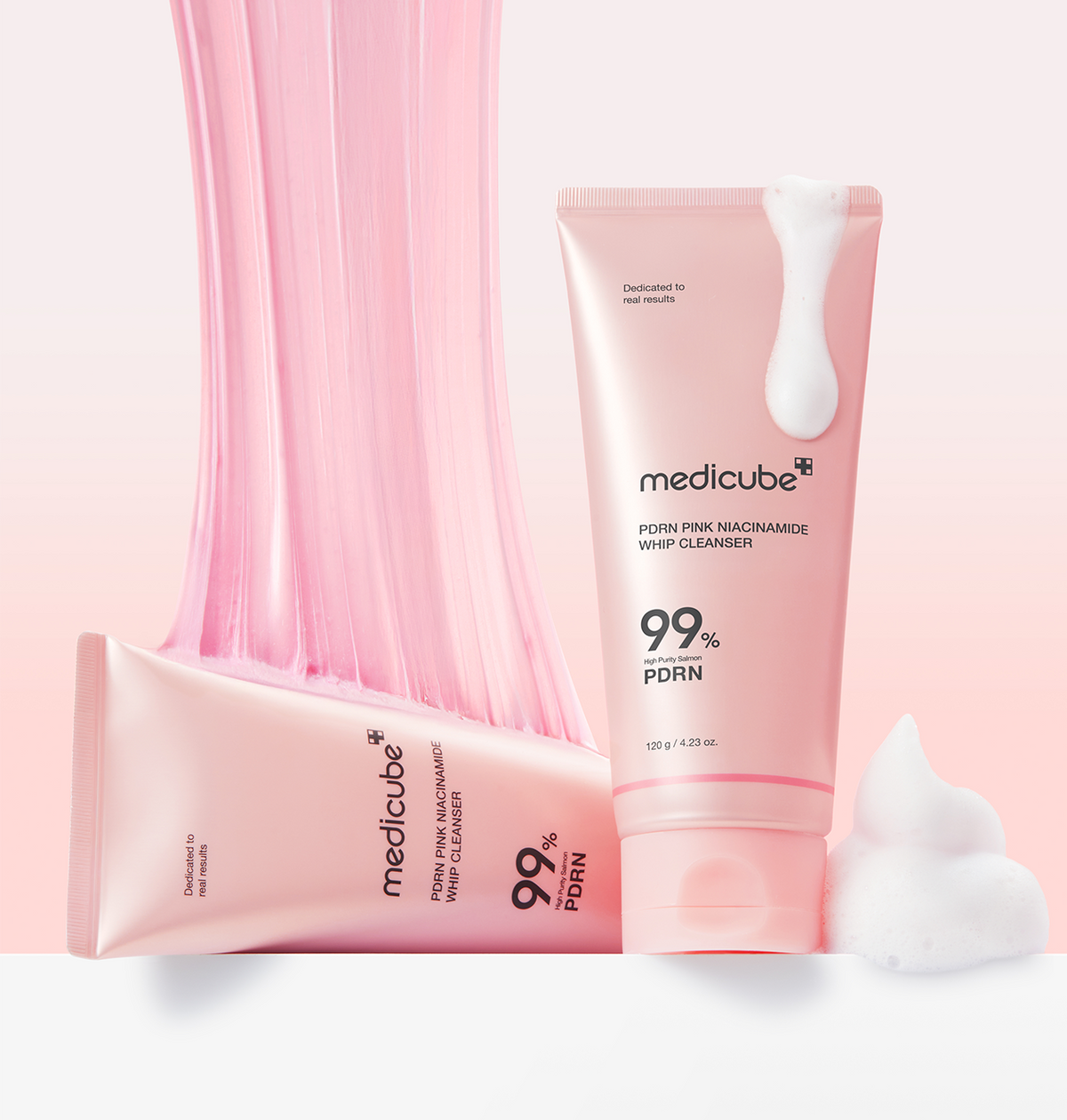 Medicube PDRN Pink Niacinamide Whip Cleanser — official gallery image 2