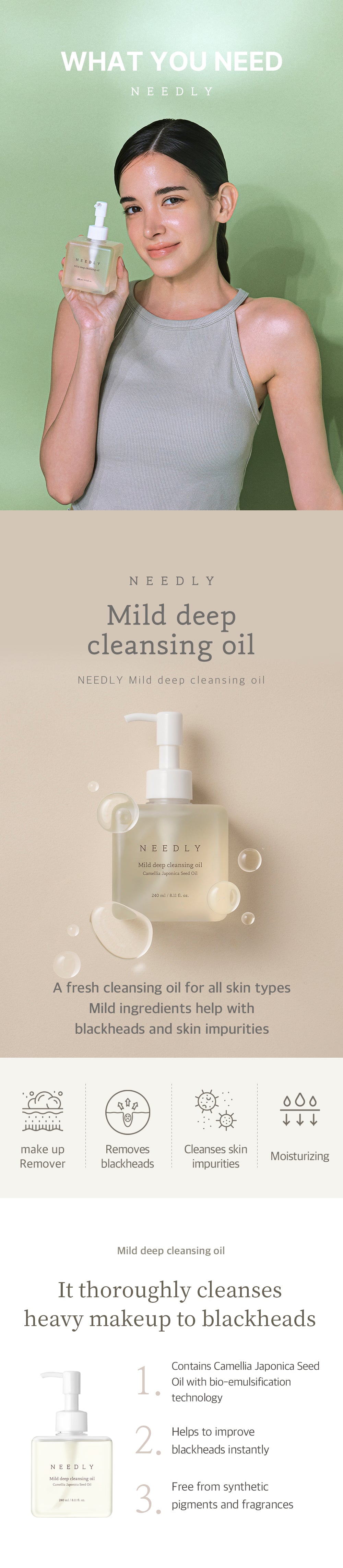 Needly Mild Deep Cleansing Oil — Product detail 2