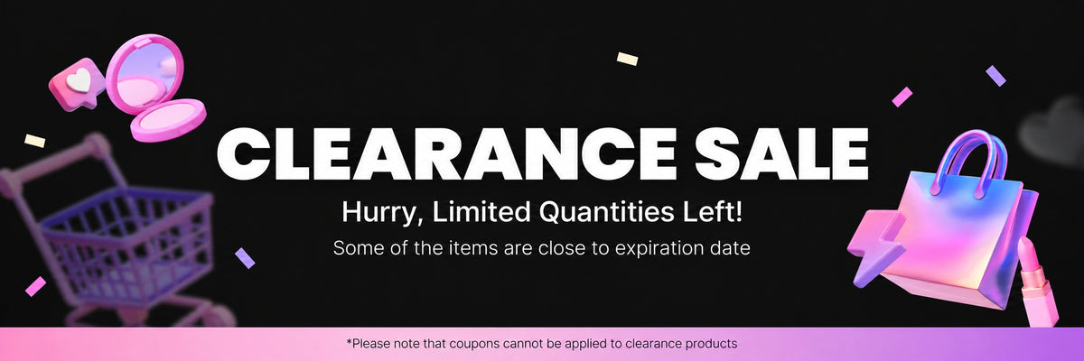 Clearance Sale. Limited quantities left. Some items are close to their expiration date. Coupons cannot be applied to clearance products.