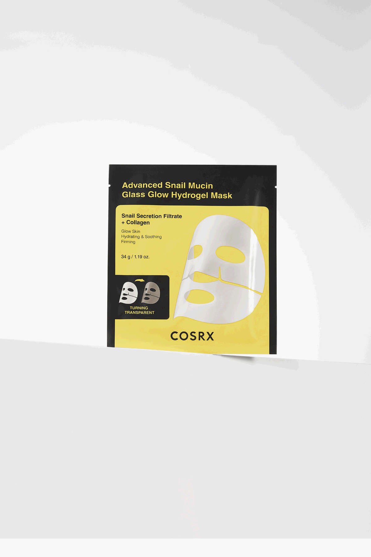 COSRX Advanced Snail Mucin Glass Glow Hydrogel Mask - 3pcs — official product image