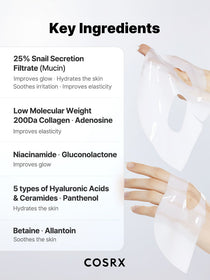 COSRX Advanced Snail Mucin Glass Glow Hydrogel Mask - 3pcs — official product gallery image 11