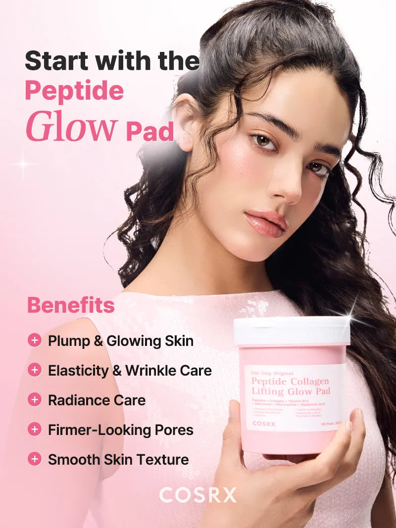 COSRX One Step Original Peptide Collagen Lifting Glow Pad - 100pads — official product gallery image 3