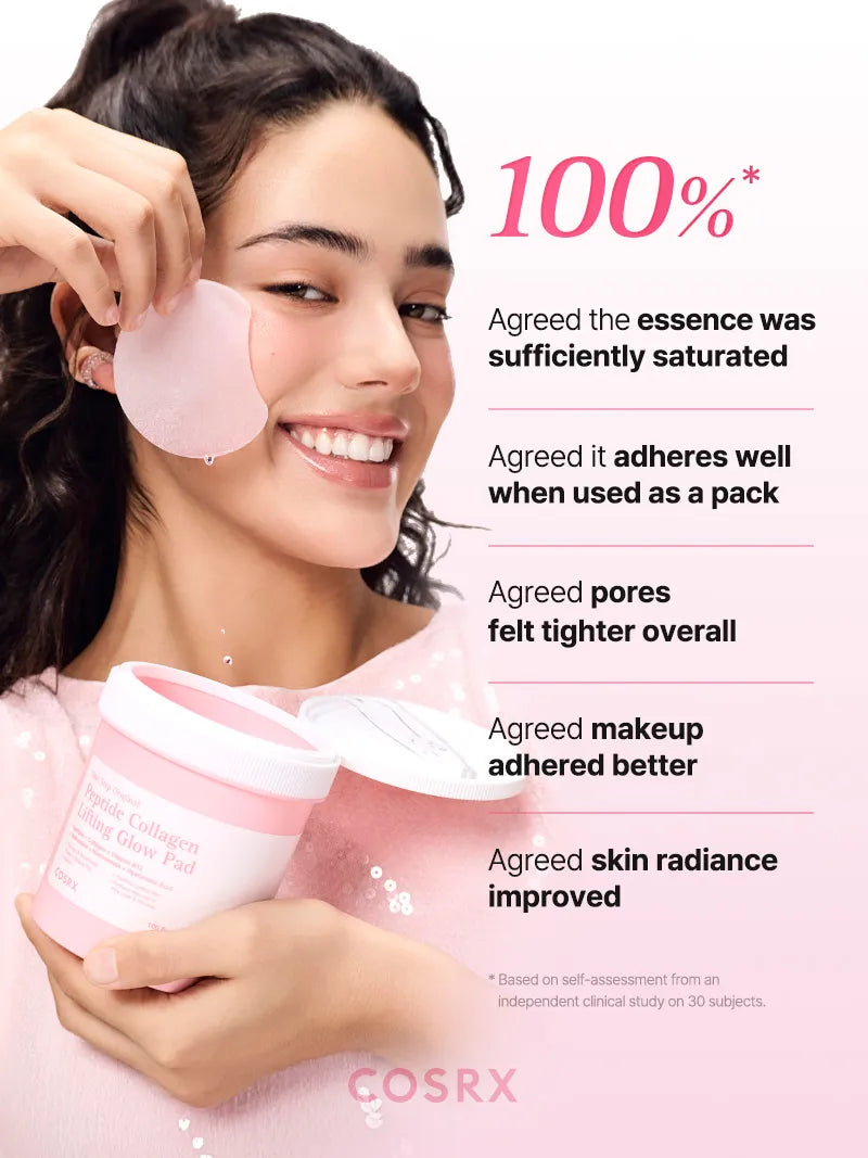 COSRX One Step Original Peptide Collagen Lifting Glow Pad - 100pads — official product gallery image 9