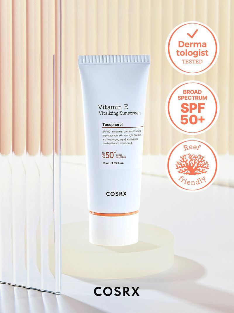 COSRX Vitamin E Vitalizing Sunscreen - 50ml — official product gallery image 2