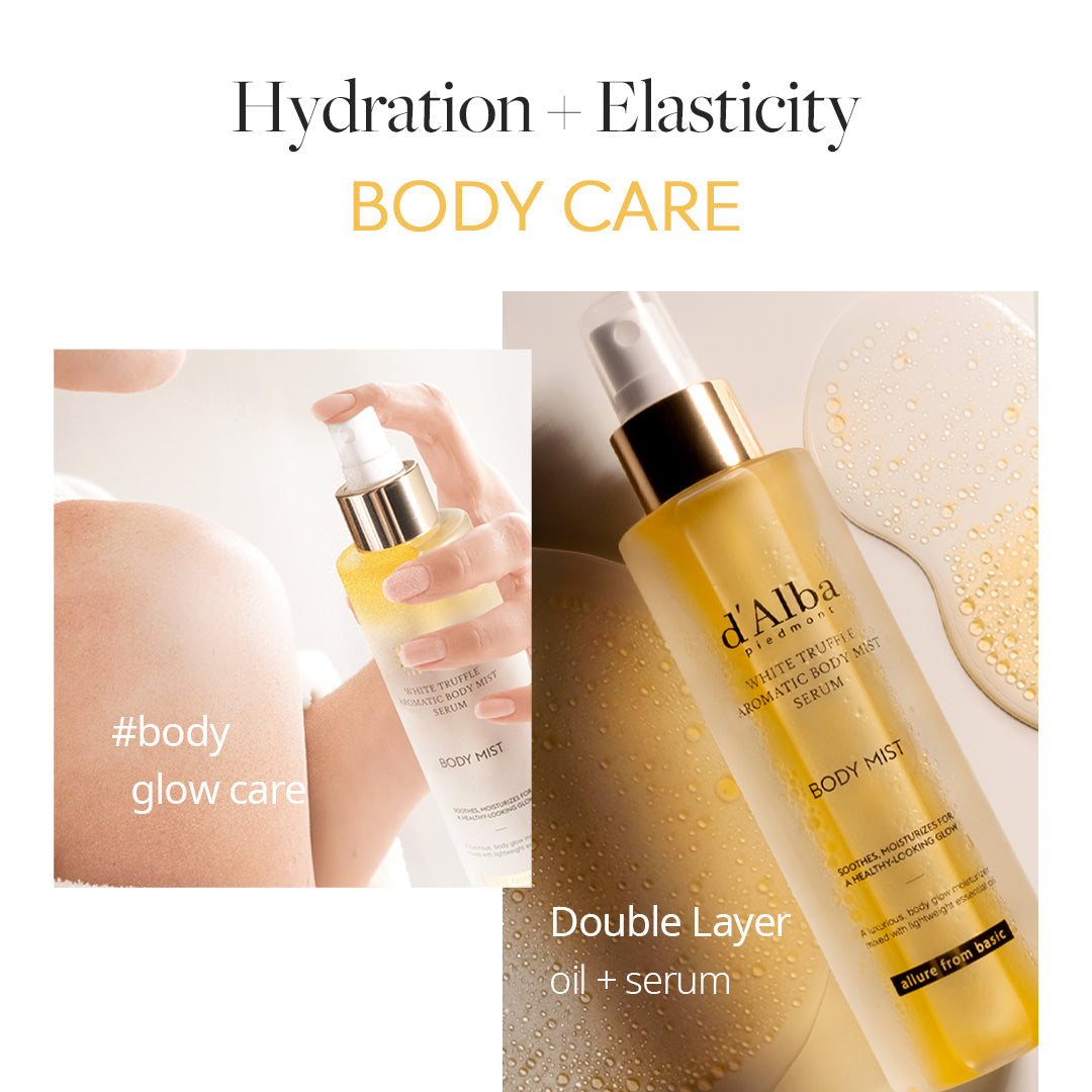d'Alba White Truffle Aromatic Body Mist Serum - 180ml — official product gallery image 2