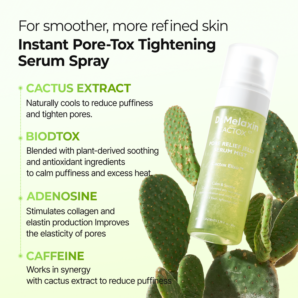 Dr. Melaxin Cactox Pore Relief Jelly Serum Mist — official product gallery image 6