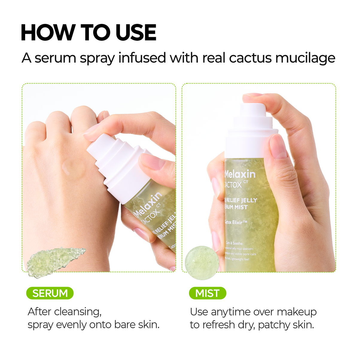 Dr. Melaxin Cactox Pore Relief Jelly Serum Mist — official product gallery image 7