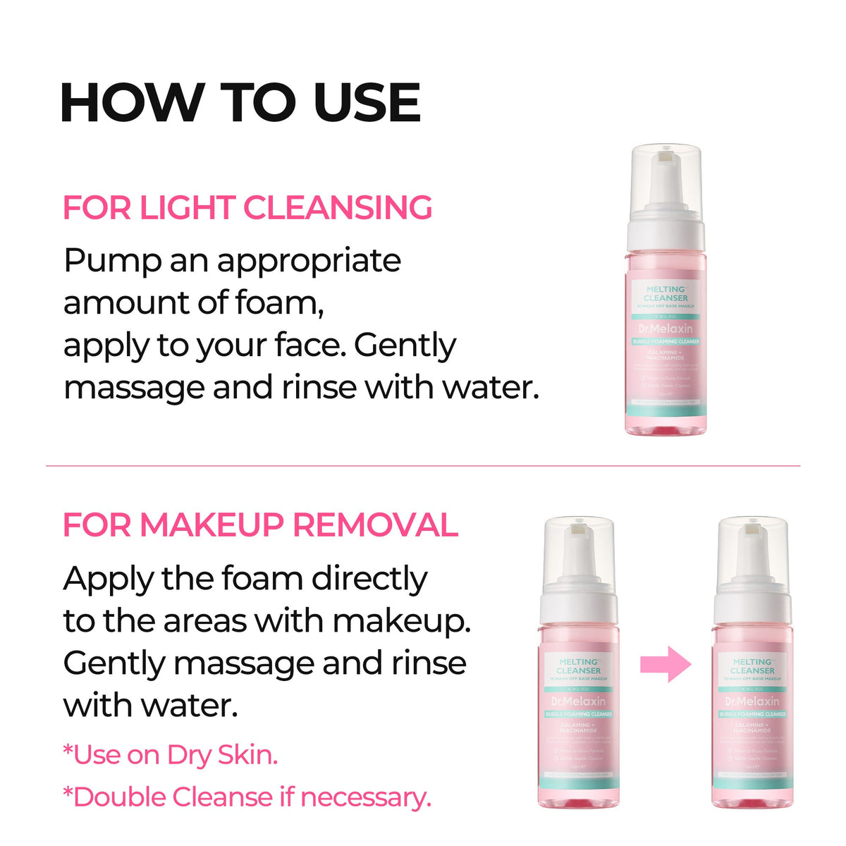 Dr. Melaxin Melting Cleanser Bubble Foam — official product gallery image 6