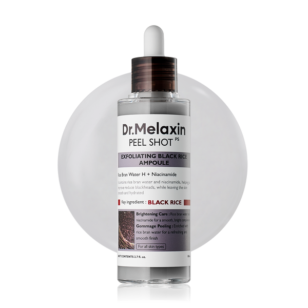 Dr. Melaxin Peel Shot Glow Black Rice Ampoule — official product image