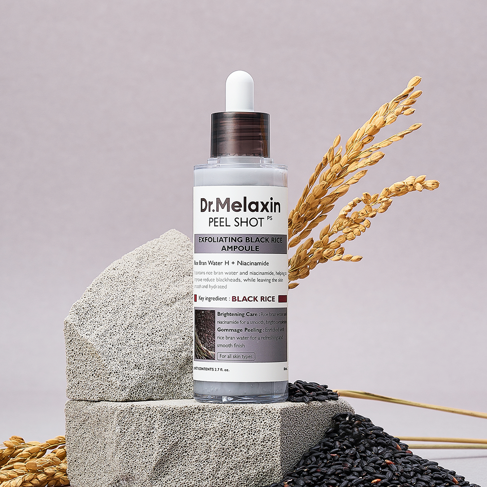 Dr. Melaxin Peel Shot Glow Black Rice Ampoule — official product gallery image 2