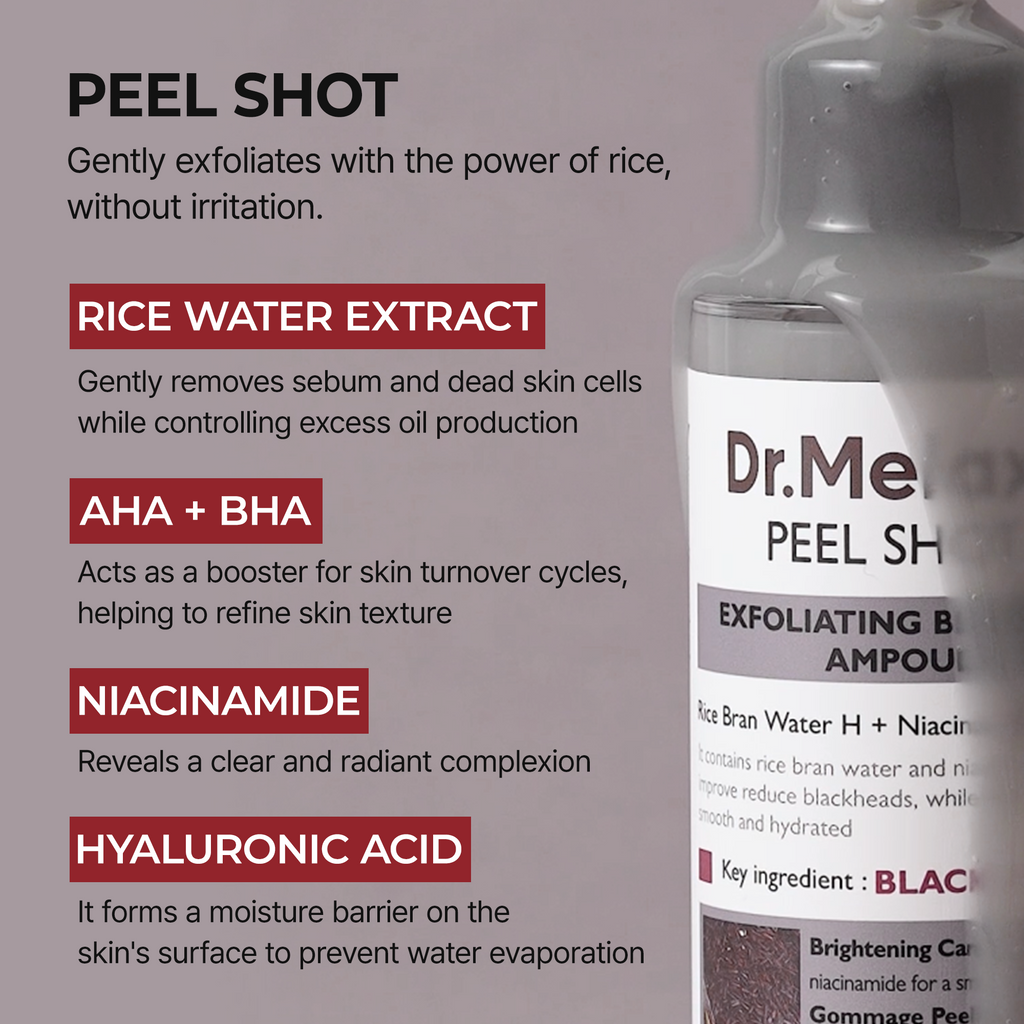 Dr. Melaxin Peel Shot Glow Black Rice Ampoule — official product gallery image 8