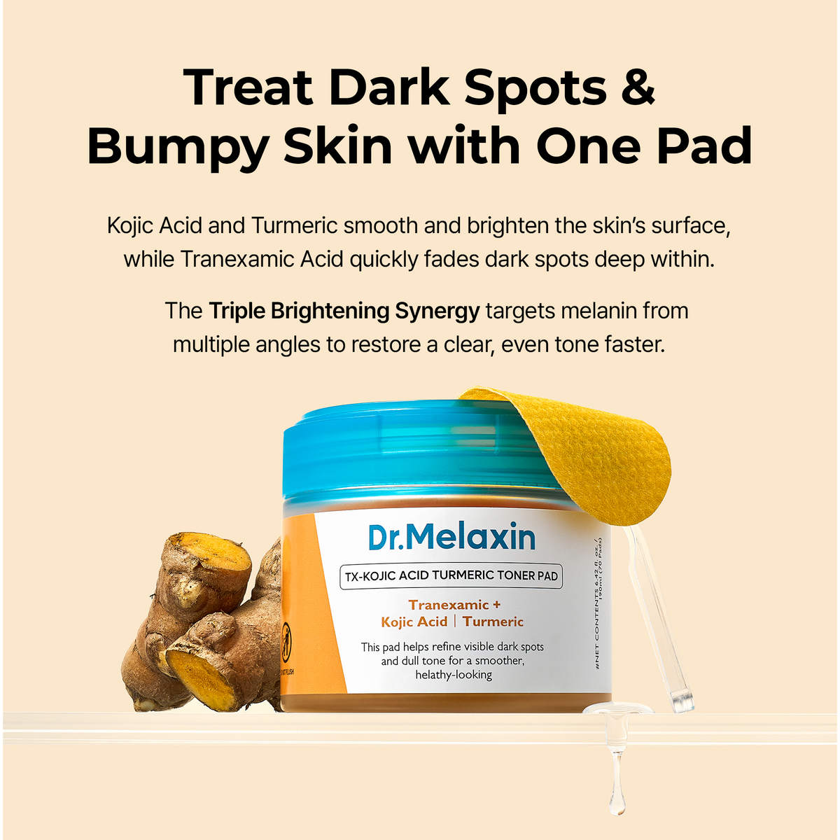 Dr. Melaxin TX Kojic Acid Turmeric Toner Pad — official product gallery image 5