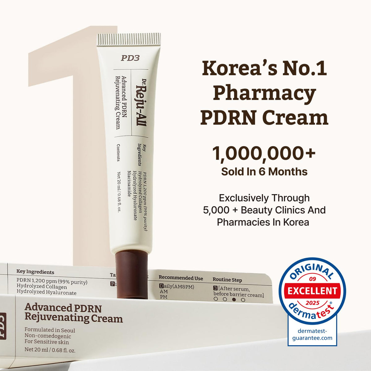 Dr.Reju-All Advanced PDRN Rejuvenating Cream - 20ml — official product gallery image 3