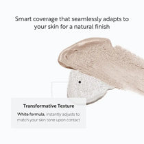 White and tinted cream swatches for Elroel Blanc Cover Cream Stick Deep (Dark)