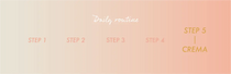 Official Prestige routine graphic highlighting step 5 for capsule cream