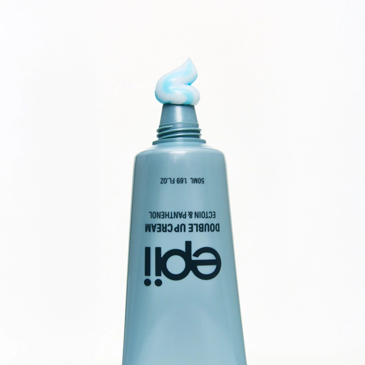 epii Double Up Cream Ectoin & Panthenol — Dispenses two complementary creams from one tube; dispensing detail.