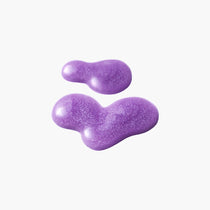 Eqqualberry DEEP CERA Bakuchiol Plumping Serum — Softens the look of fine lines and uneven texture; | Purple serum texture swatch