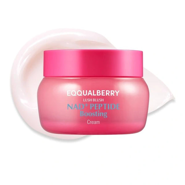 Eqqualberry LUSH BLUSH NAD+ Peptide Boosting Cream — Supports a firmer, plumper-looking complexion