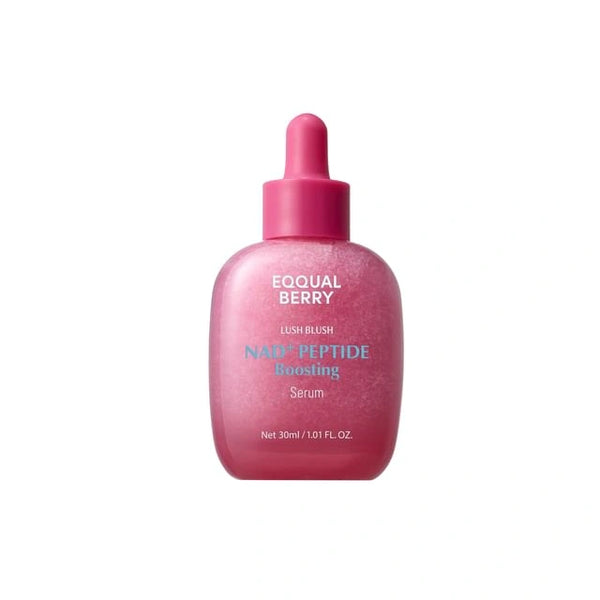 Eqqualberry LUSH BLUSH NAD+ Peptide Boosting Serum — Supports the appearance of firmness and resilience