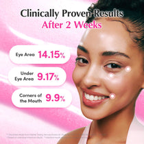 Eqqualberry LUSH BLUSH NAD+ Peptide Boosting Serum — Supports the appearance of firmness and resilience; | Brand firmness results infographic