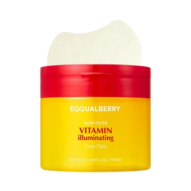 Eqqualberry Vitamin illuminating Toner Pads — Refreshes dull-looking skin with lightweight hydration