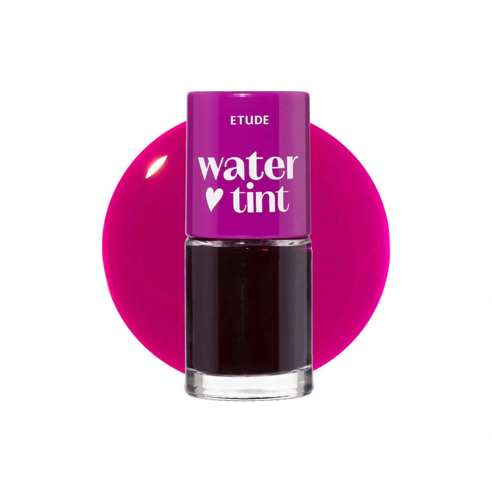 ETUDE Dear Darling Water Tint 9 g — Grape Ade bottle and colour swatch