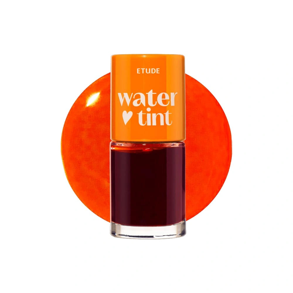 ETUDE Dear Darling Water Tint 9 g — Orange Ade bottle and colour swatch