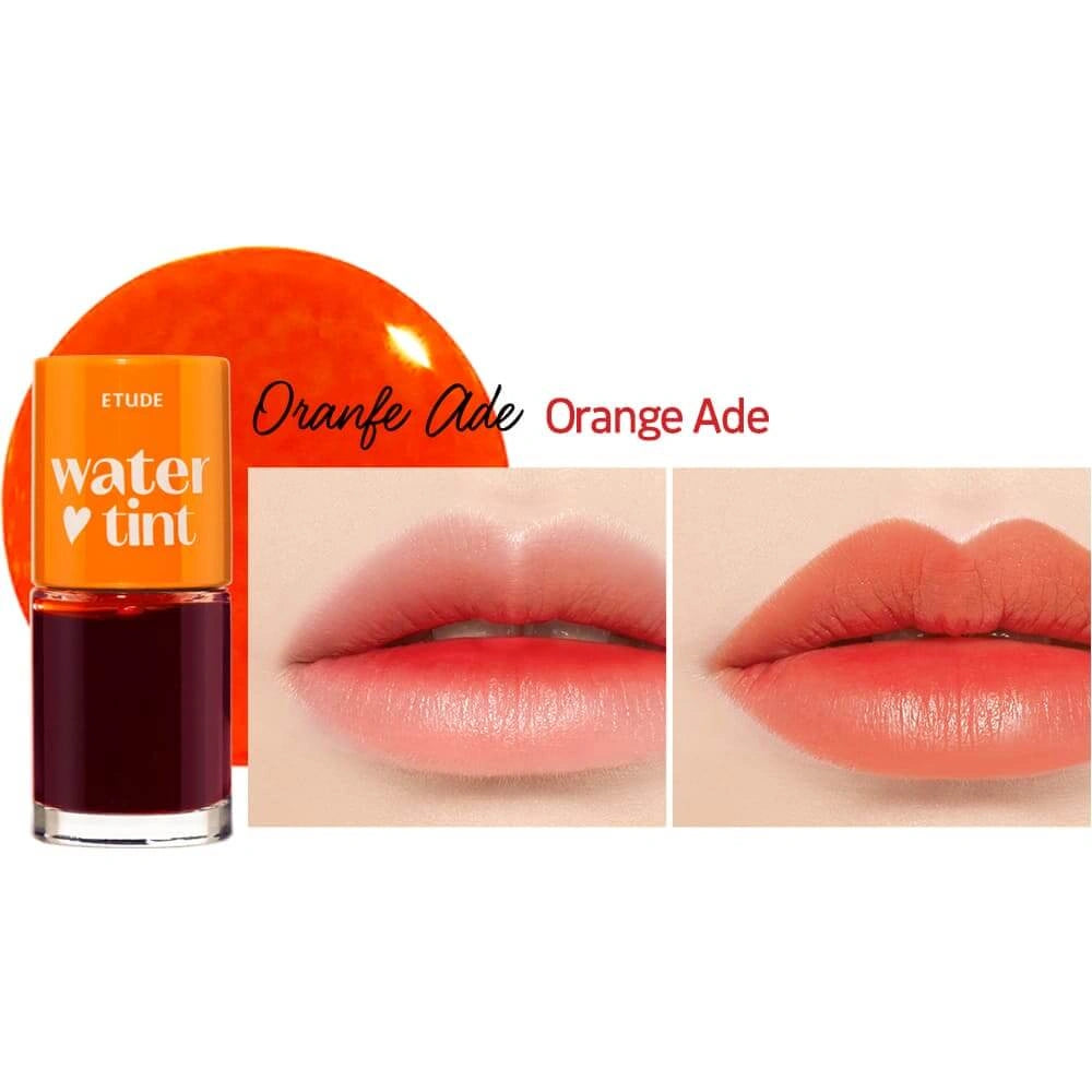 ETUDE Dear Darling Water Tint 9 g — Orange Ade lip swatches