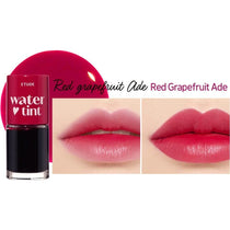 ETUDE Dear Darling Water Tint 9 g — Red Grapefruit Ade lip swatches