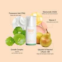 Haruharu Wonder Centella 4% TXA Gel Serum - 30ml — 30 ml TXA serum with the manufacturer’s centella, pear, niacinamide and vitamin C illustration.