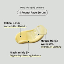 Heimish Marine Care Retinol For Face Serum — 0.01% retinol, 5% niacinamide and marine water ingredient overview