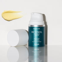 Heimish Marine Care Retinol For Face Serum 50ml bottle, cap and serum texture