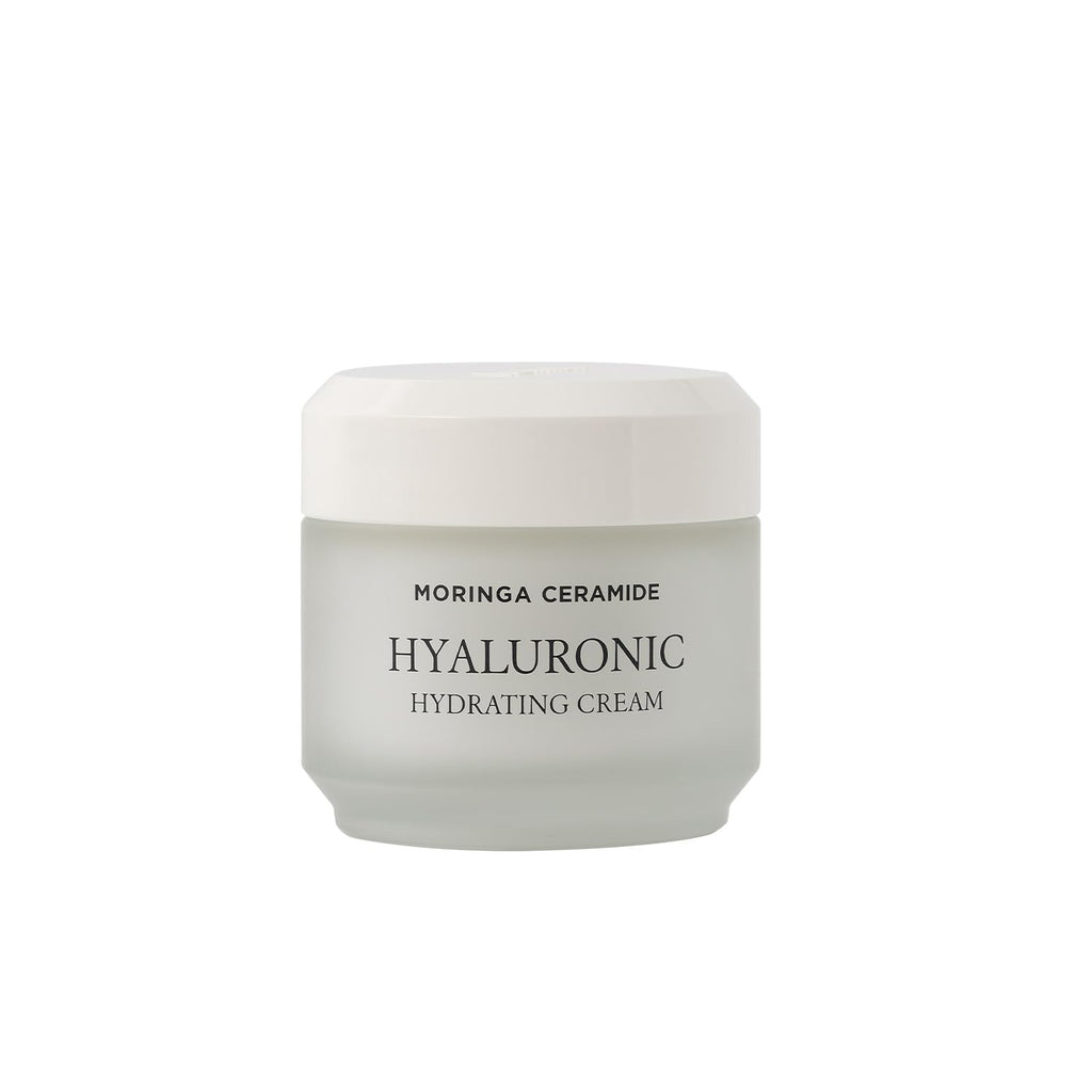 Heimish Moringa Ceramide Hyaluronic Hydrating Cream 50ml jar on a white background