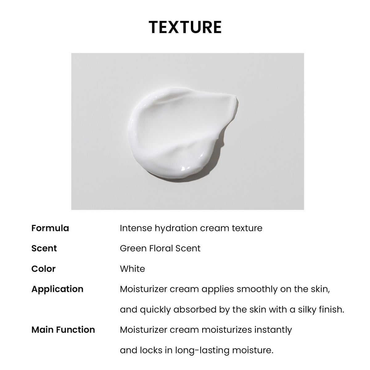 Heimish Moringa Ceramide Hyaluronic Hydrating Cream texture and finish information