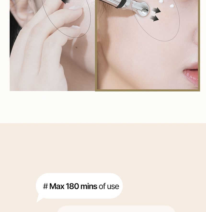 Heveblue Black Yuja Bean Lifting Auto Eye Cream 15 ml — eye-area application demonstration.