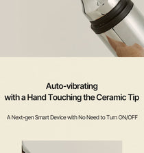 Heveblue Black Yuja Bean Lifting Auto Eye Cream 15 ml — touch-activated applicator guide.