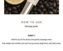Heveblue Black Yuja Bean Lifting Auto Eye Cream 15 ml — massage instructions.