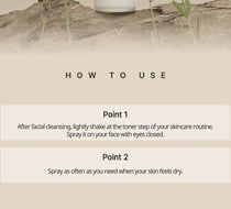 Heveblue Makeup Pro Ecto Namu Water Mist 50 ml — daily mist application instructions.