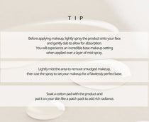 Heveblue Makeup Pro Ecto Namu Water Mist 50 ml — makeup-preparation application tips.