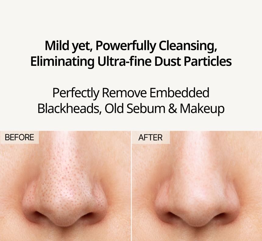 Heveblue Salmon Caring Centella Light Cleansing Oil - 250ml — manufacturer close-up cleansing comparison.