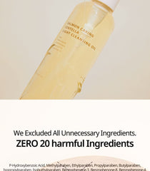 Heveblue Salmon Caring Centella Light Cleansing Oil - 250ml — close-up of the oil bottle.