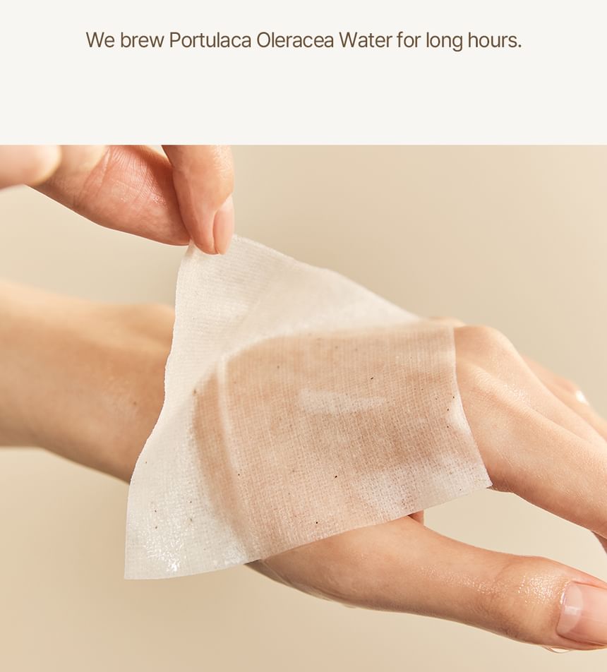 Heveblue Salmon Caring Centella Toner 200 ml — toner applied using a cotton pad.