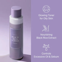 I'm From Black Rice Toner — black-rice toner bottle against a purple background